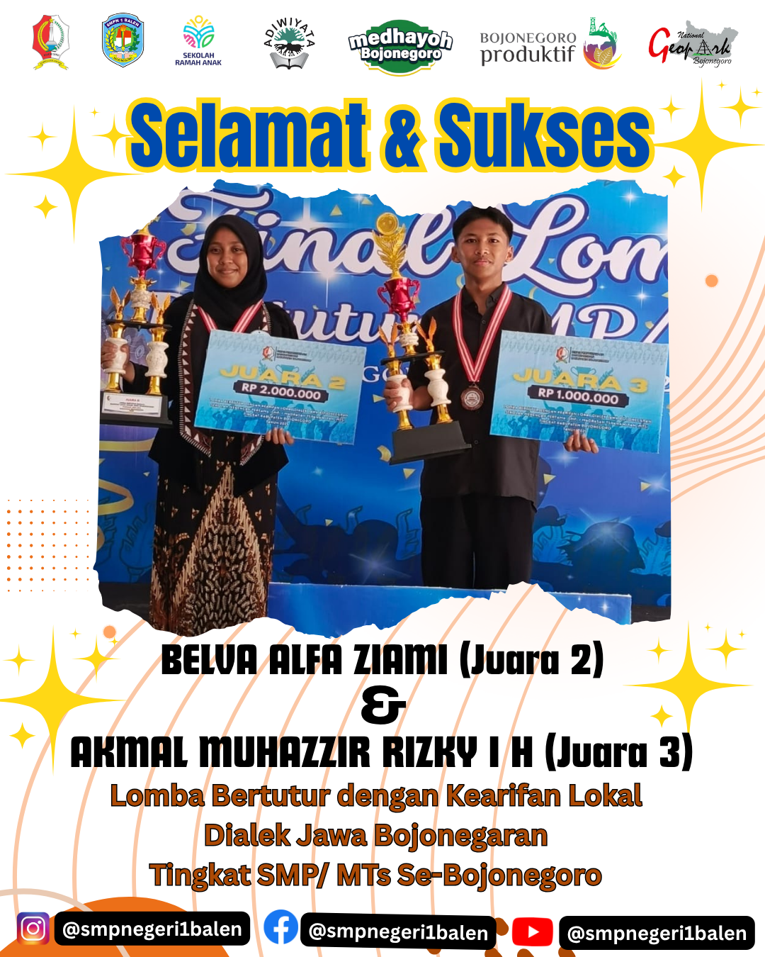 Lomba Bertutur dengan Kearifan Lokal Dialek Jawa Bojonegoroan